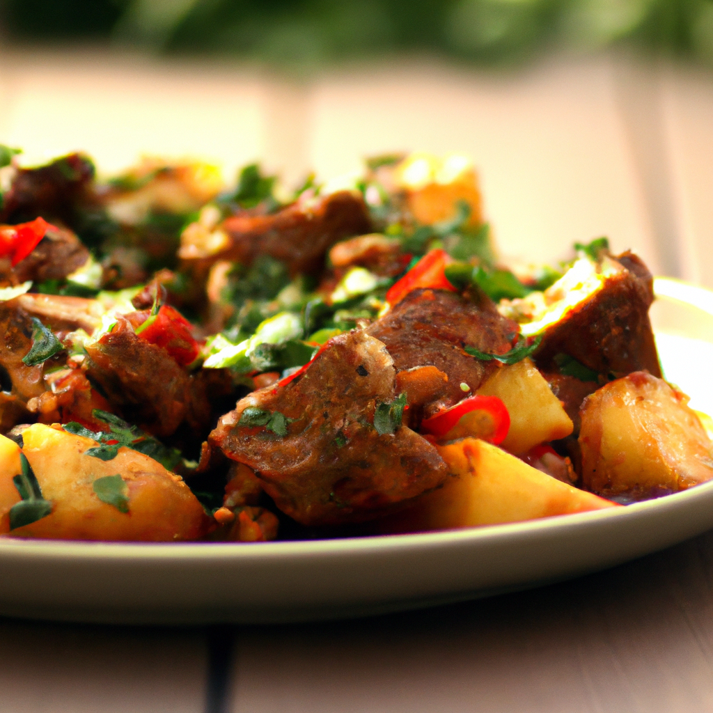 Moroccan Spiced Lamb with Smoky Paprika Potatoes