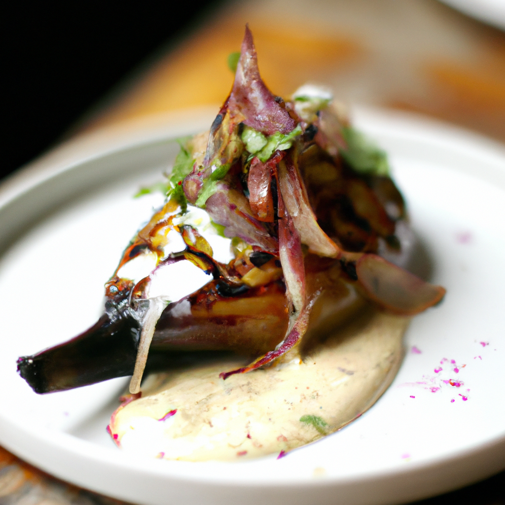 Moroccan Spiced Grilled Eggplant with Tahini Lemon Drizzle