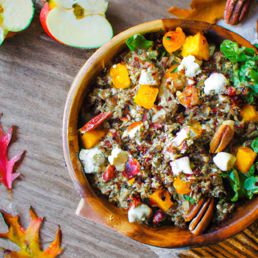Autumn Harvest Quinoa Salad with Maple Vinaigrette