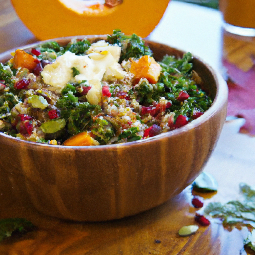 Autumn Harvest Quinoa Salad with Maple Tahini Dressing