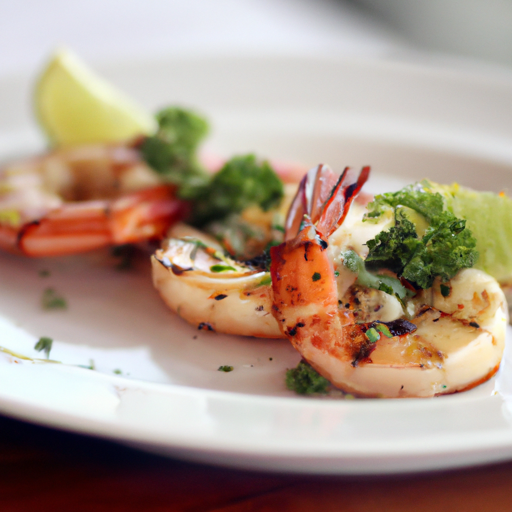 Thai Coconut Lime Grilled Shrimp