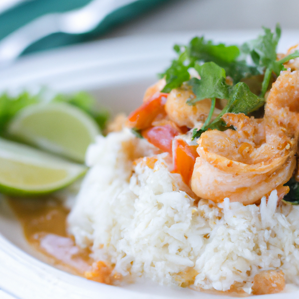 Thai Coconut Lime Shrimp Stir-Fry