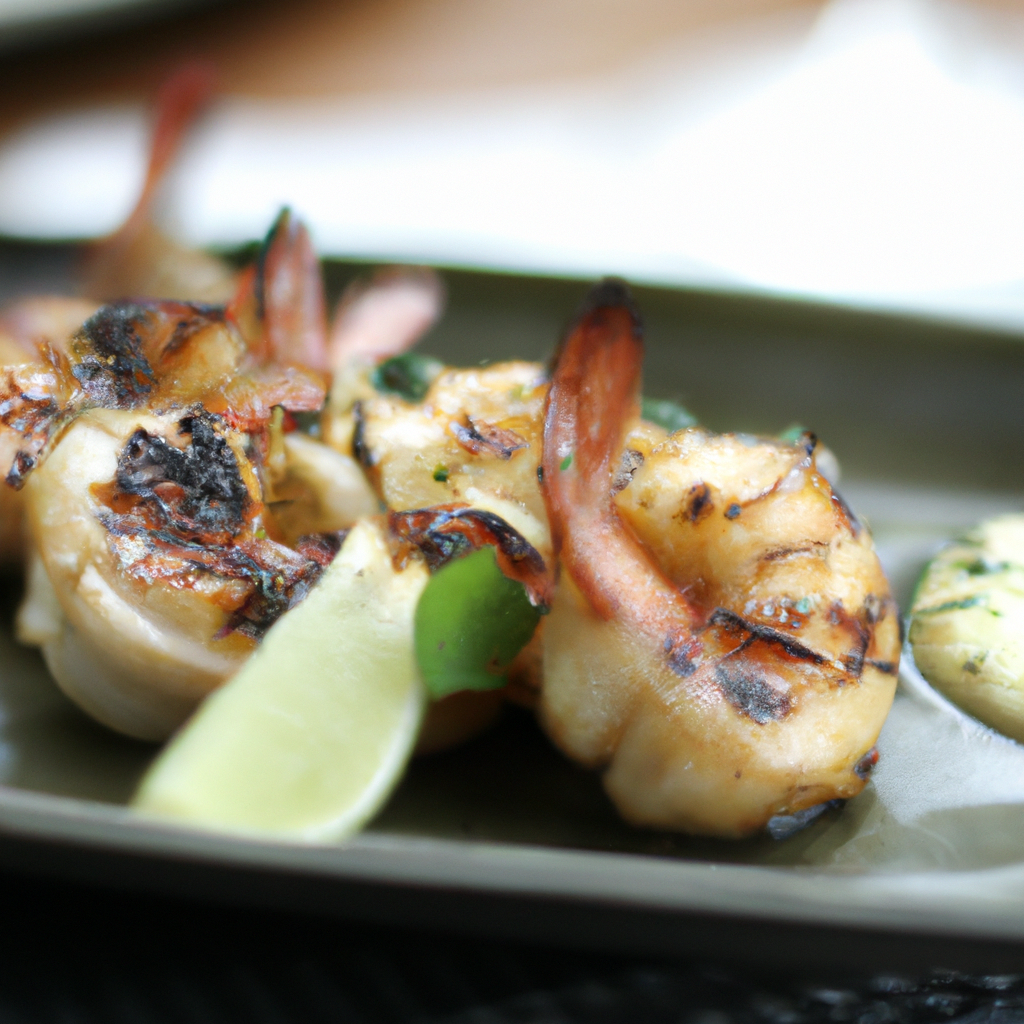 Thai Coconut Lime Grilled Shrimp