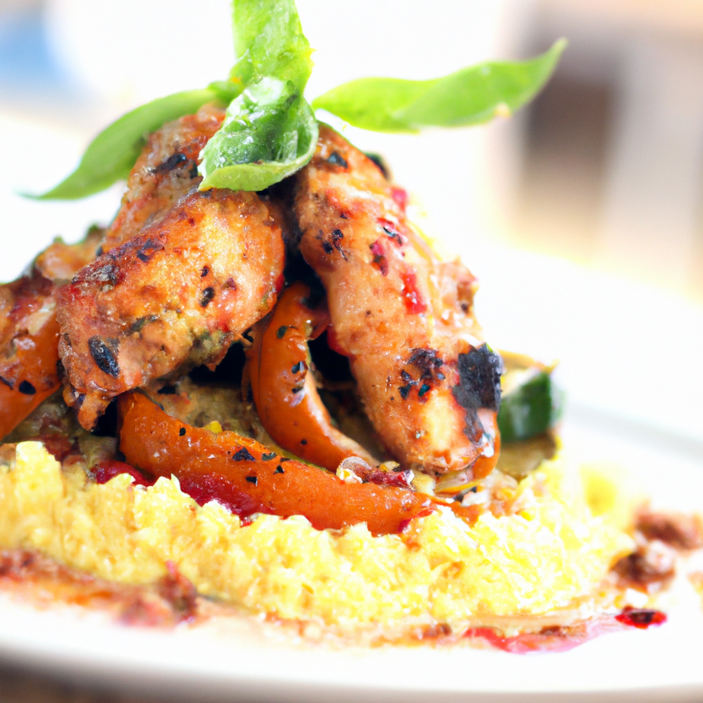 Spicy Chili Moroccan Grilled Chicken with Couscous