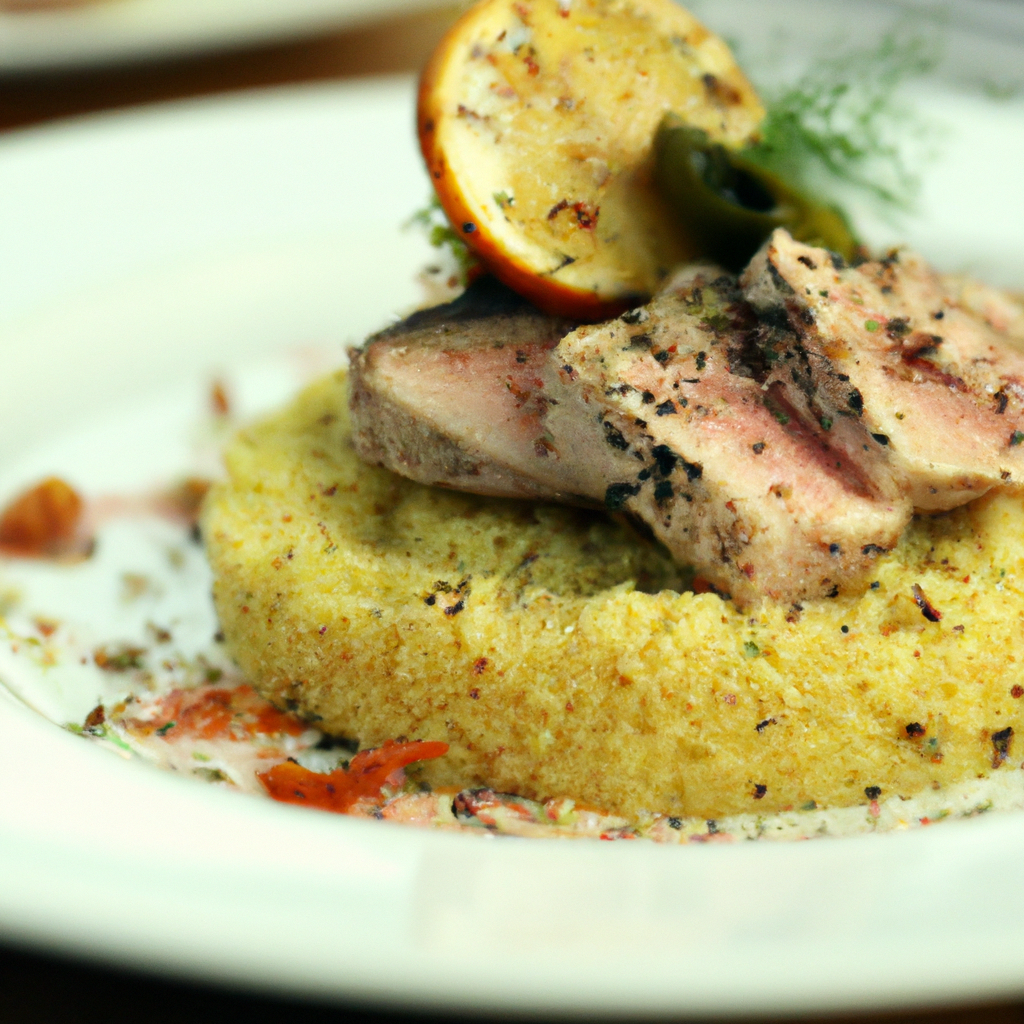 Spicy Chili Grilled Tuna with Lemon Herb Couscous