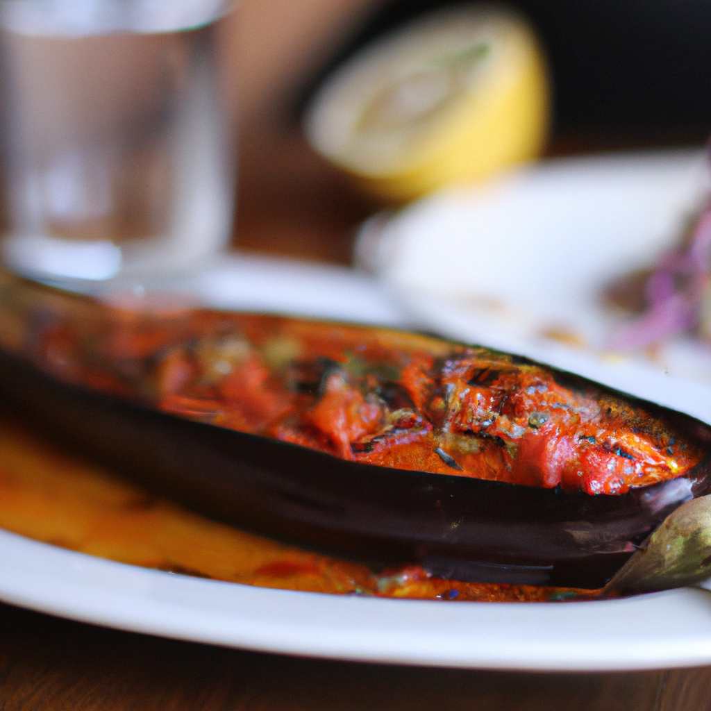 Moroccan Spicy Chili Grilled Eggplant