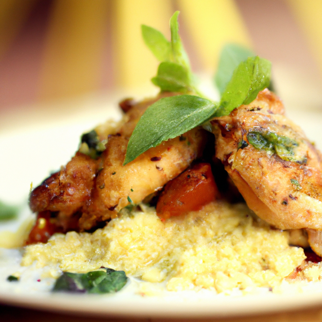 Moroccan Spicy Chili Grilled Chicken with Lemon Herb Couscous