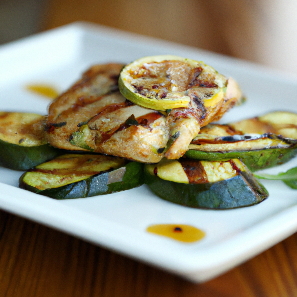 Lemon Herb Grilled Chicken with Zucchini
