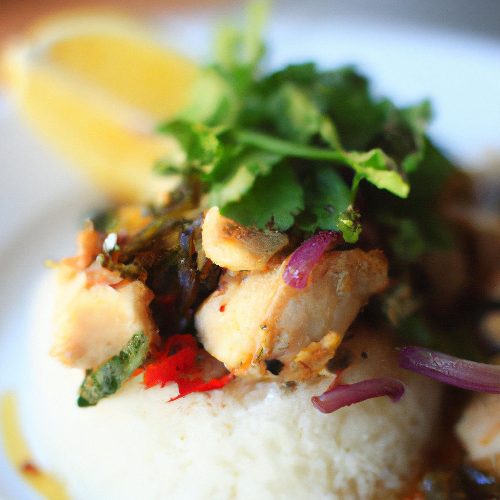 Thai Stir-Fried Lemongrass Chicken with Jasmine Rice