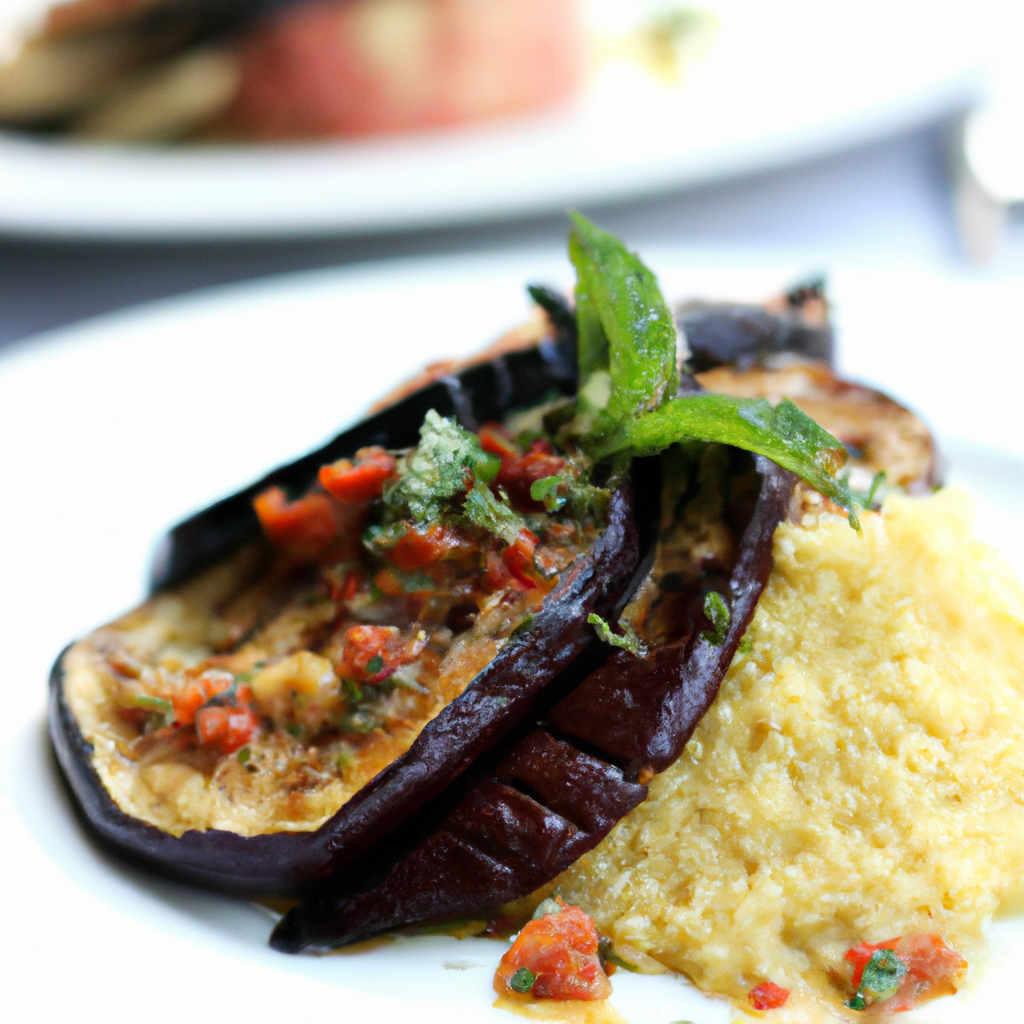 Moroccan-Spiced Grilled Eggplant with Lemon Herb Couscous
