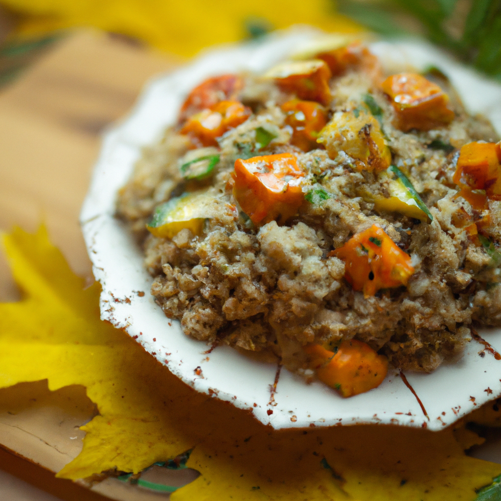 Spiced Pumpkin and Quinoa Salad with Maple Tahini Dressing