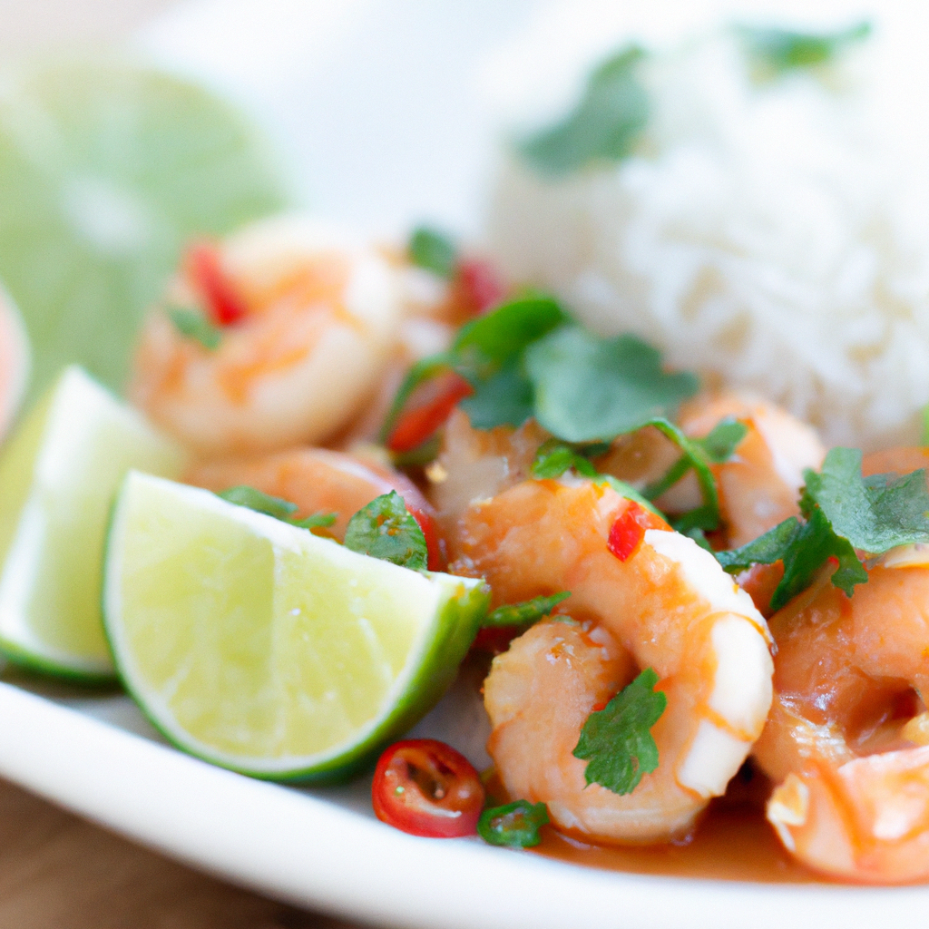 Thai Stir-Fried Shrimp with Coconut Lime