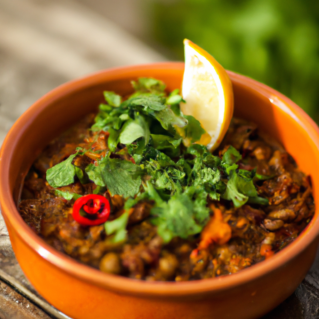 Moroccan Spicy Chili Lentil Stew