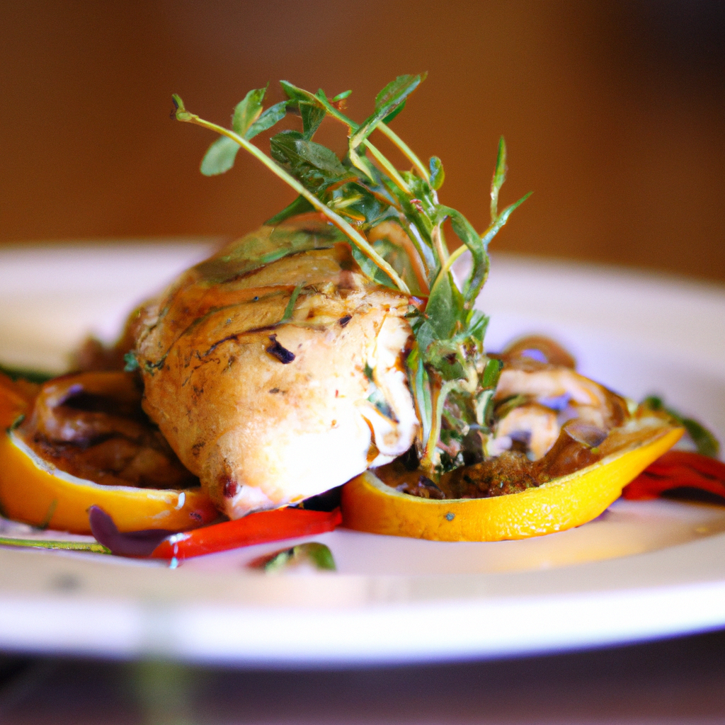 Grilled Lemon Herb Chicken with Mediterranean Vegetables