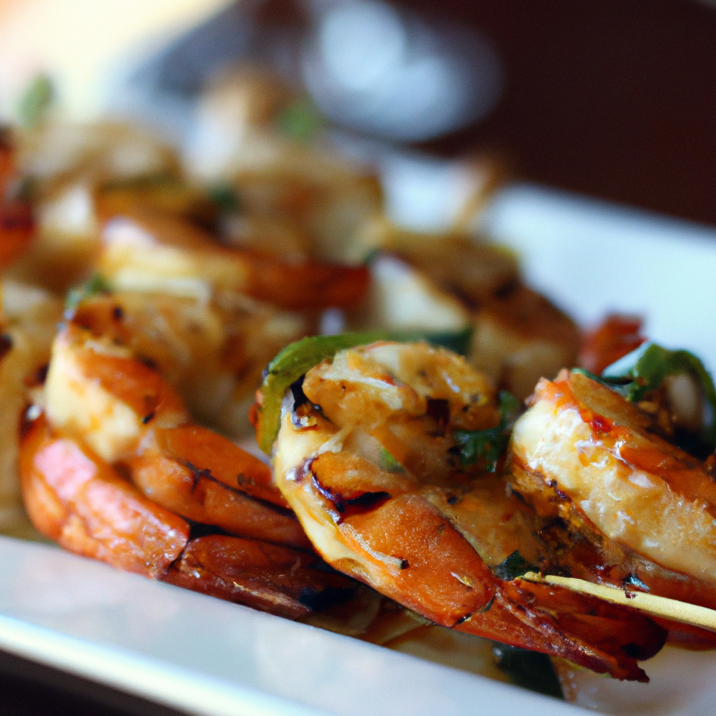 Thai Spicy Chili Grilled Shrimp Skewers