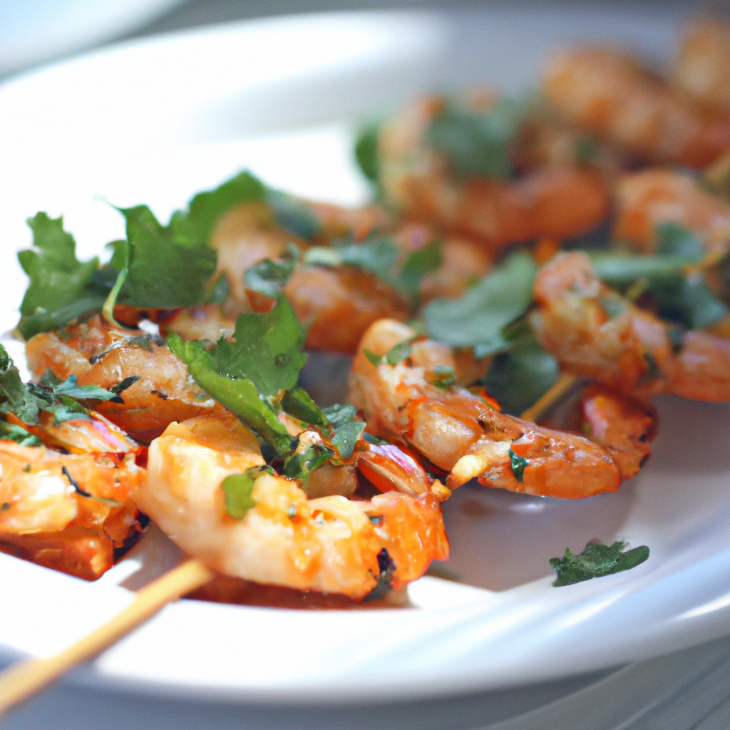Spicy Chili Grilled Shrimp Skewers