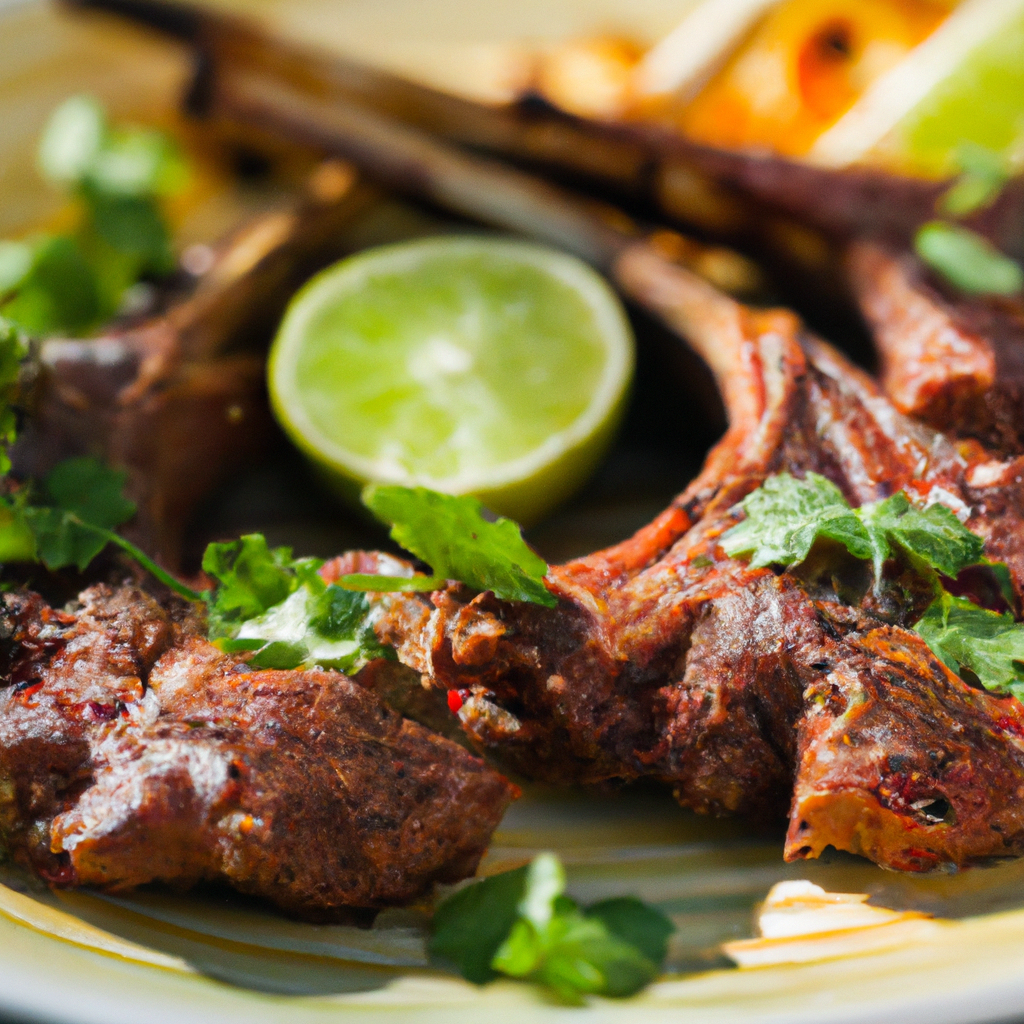 Moroccan Spicy Chili Grilled Lamb Chops