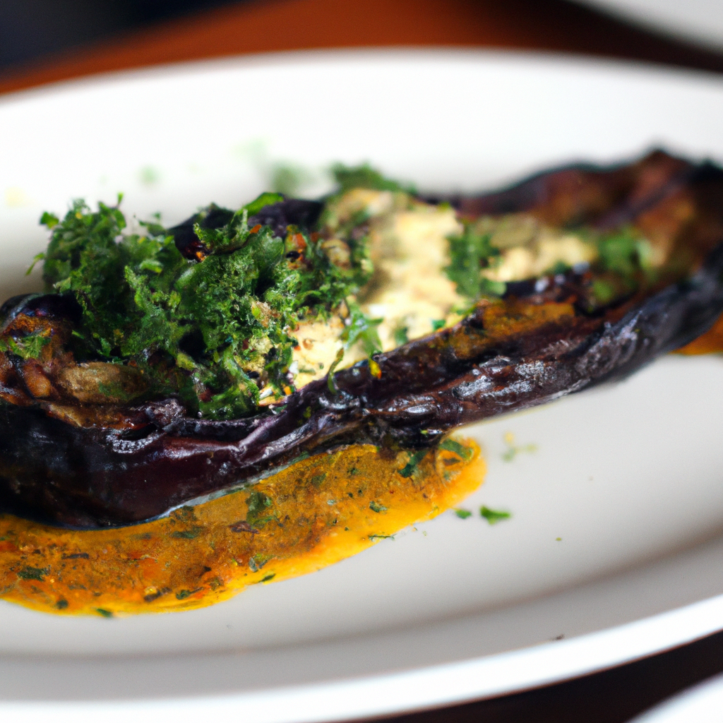 Moroccan Spiced Grilled Eggplant with Garlic Butter