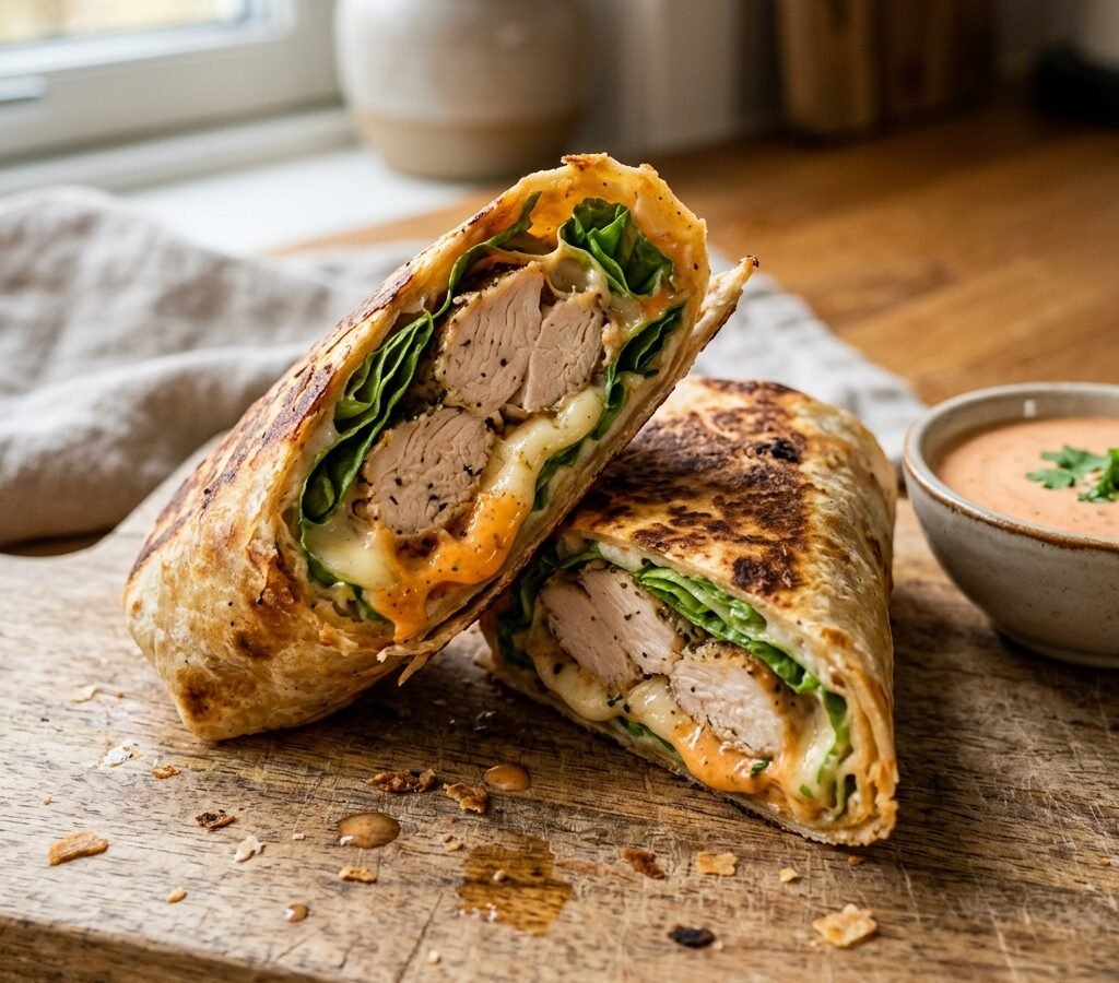 Crispy Chicken Mozzarella Wrap