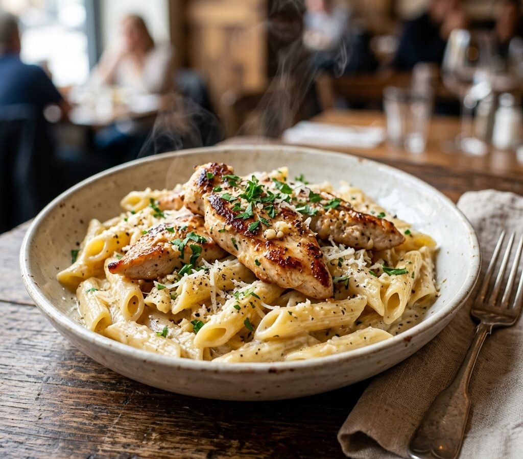 Creamy Garlic Chicken Pasta