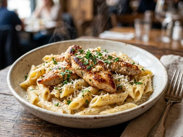 Creamy Garlic Chicken Pasta