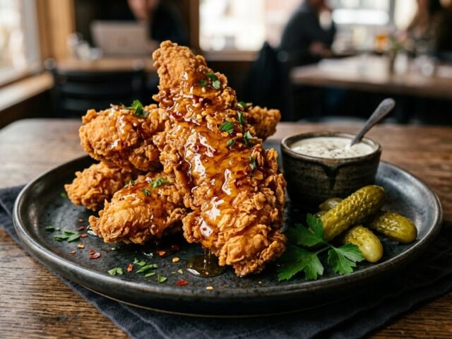 Crispy Hot Honey Chicken Tenders