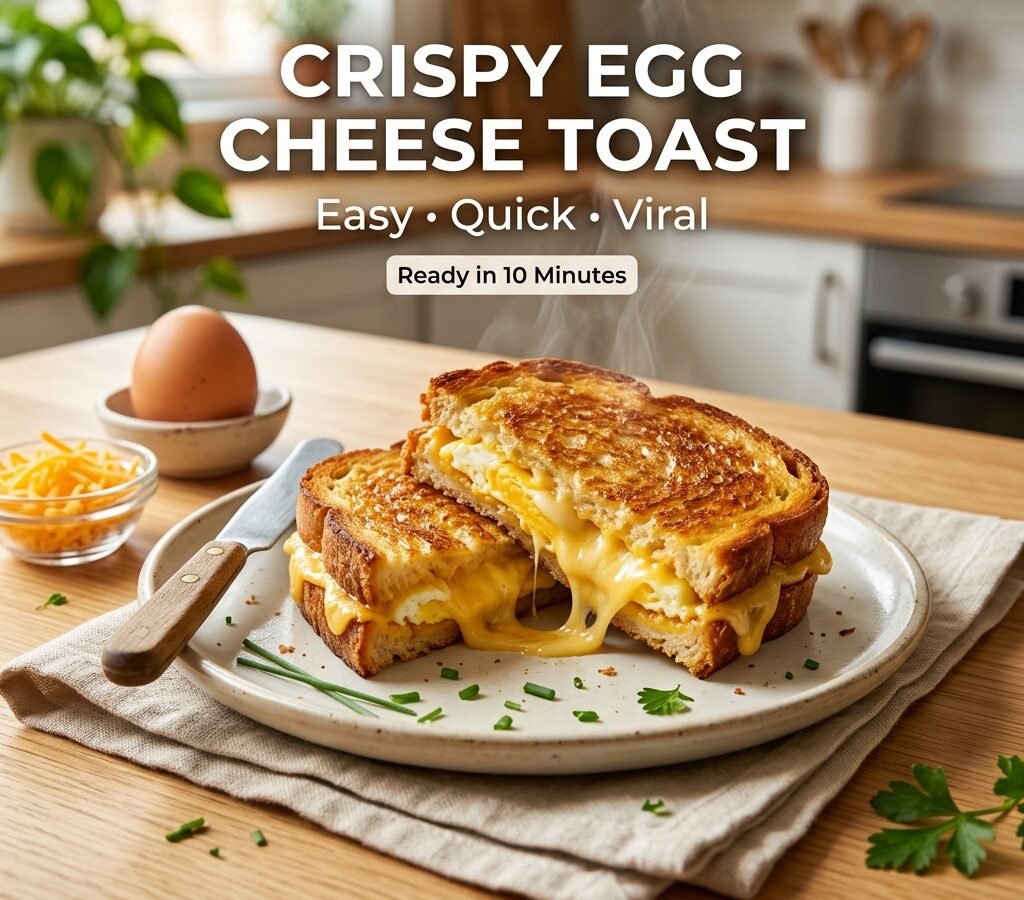 Crispy Egg Cheese Toast