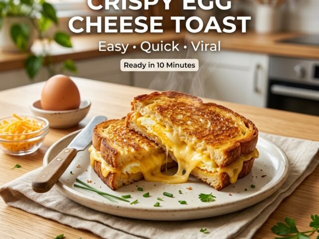 Crispy Egg Cheese Toast